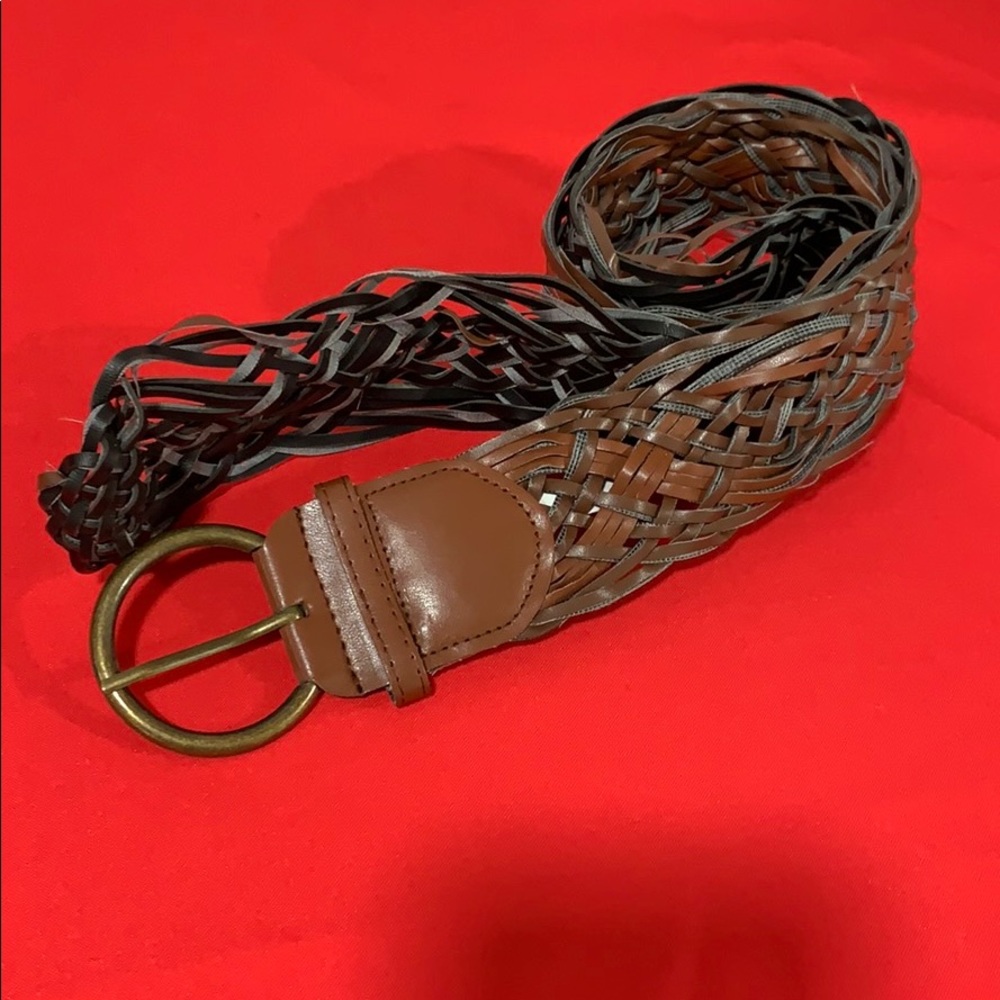 Brown Braided Belt